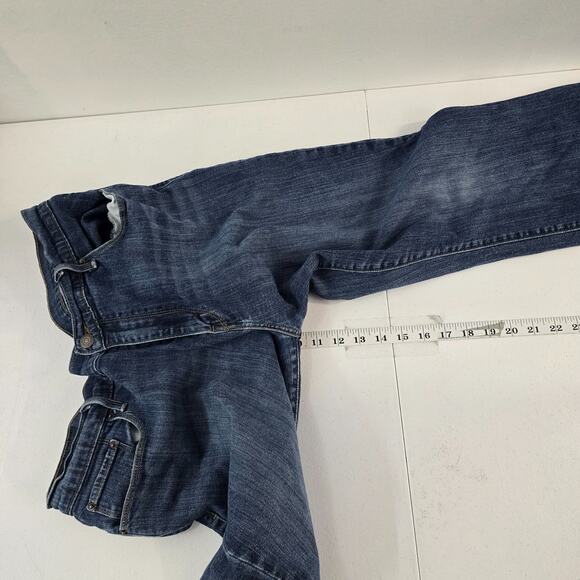 Levi's 515 bootcut jeans blue 16 denim womens 33x32 6253 - Picture 7 of 11